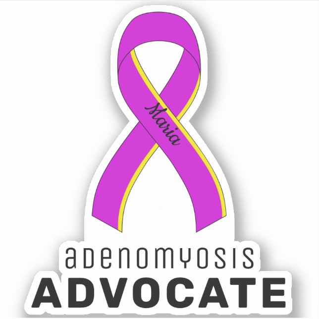 Adenomyosis Advocate Pegatina de vinilo (Anverso)