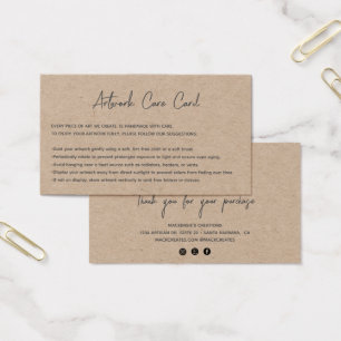 Adición moderna de su logotipo Kraft Artwork Care 