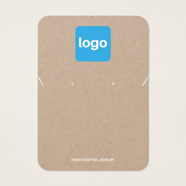 Adición sencilla de logotipo Kraft Earring and Nec (Frente)