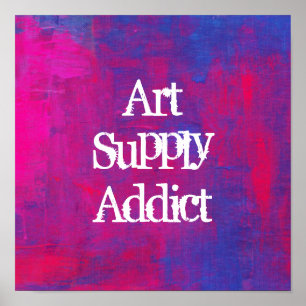 Adicto a la oferta de arte sobre un fondo abstract