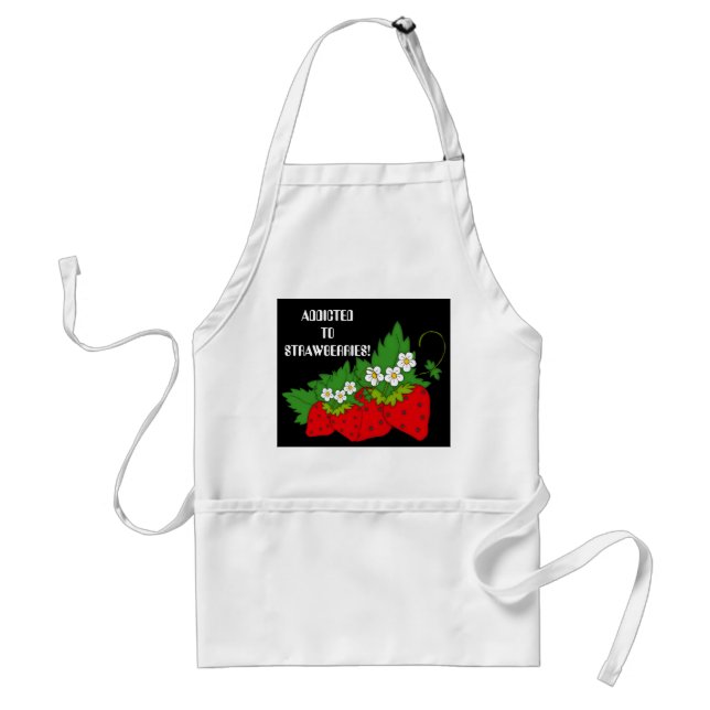Adicto al delantal de frutales de fresas (Frente)