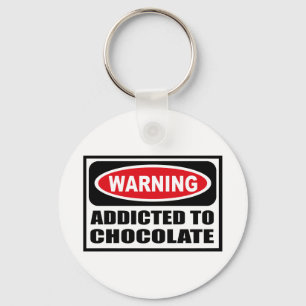 ADICTO amonestador al llavero del CHOCOLATE