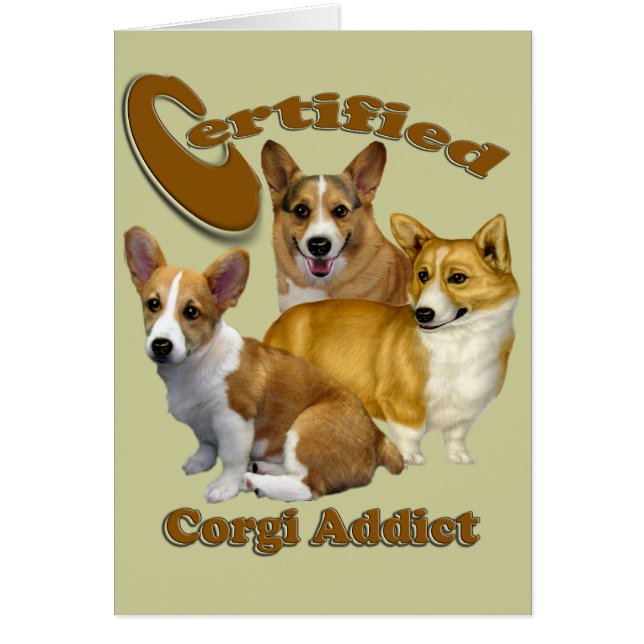 Adicto certificado de Corgi (Frente)