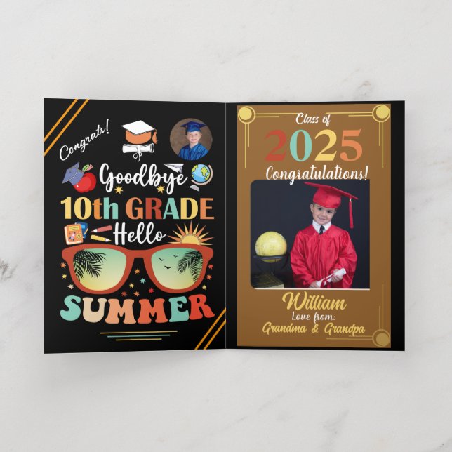 Adiós 10° grado Hola Graduación de verano (Distribución Interior)