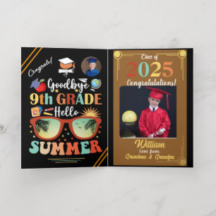 Adiós 9º Grado Hola Verano Graduación Personalizad