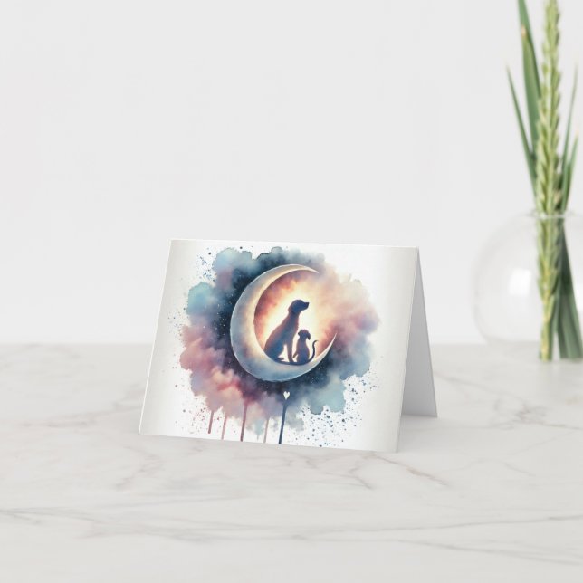 Adiós a la luz de la luna - Tarjeta de simpatía po (Anverso)