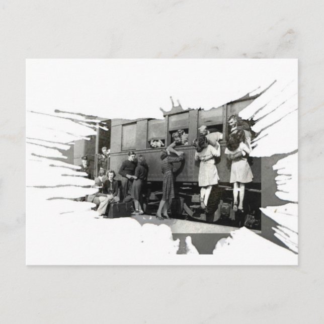 Adiós beso | Tarjeta postal (Anverso)