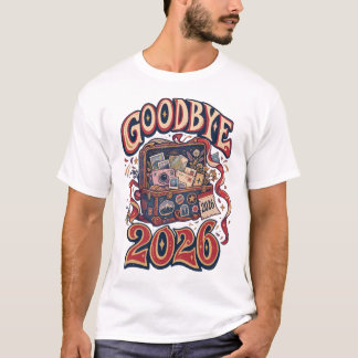 Adiós camiseta retro vintage 2026 | Colorido