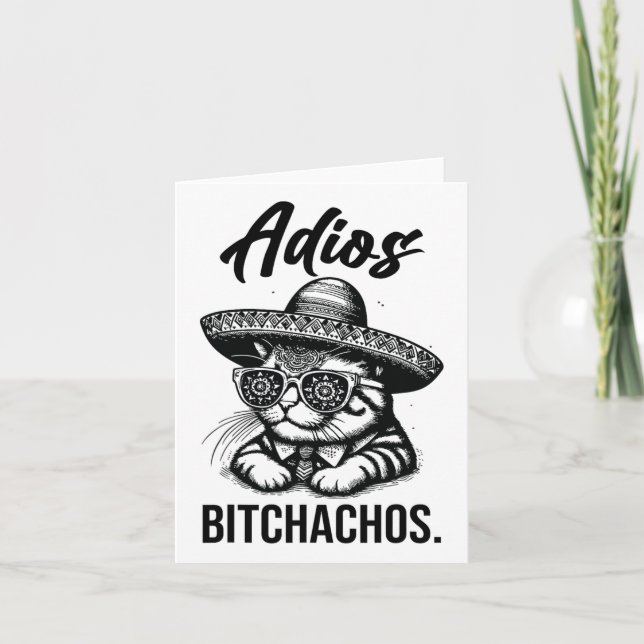 Adiós, gato en el gracioso anuncio de funny en esp (Anverso)
