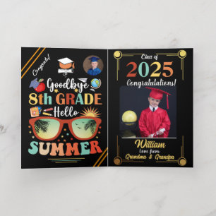 Adiós Personalizado de graduación de verano de 8º