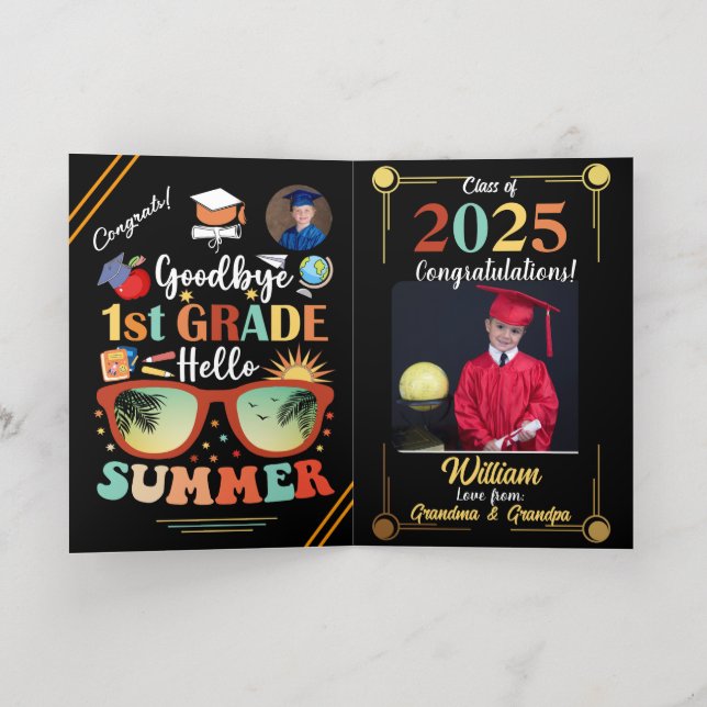 Adiós primer grado Hola Personalizado de graduació (Distribución Interior)