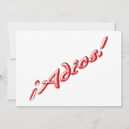 Adiós tarjeta