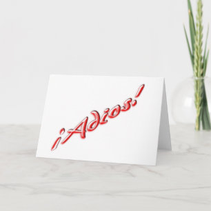 Adiós tarjeta