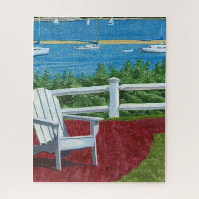 Adirondack Chair Painting 520 pc Puzzle (Vertical)