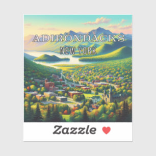 Adirondack Mountains Nueva York Pegatina de vinilo