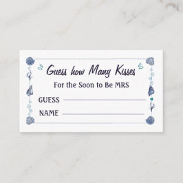 Adivina Cuántos Besos Invitación de Despedida de S