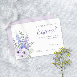 Adivina floral cuántos besos son tarjetas de juego