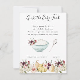 Adivina la comida para el bebé | Juego Baby Shower