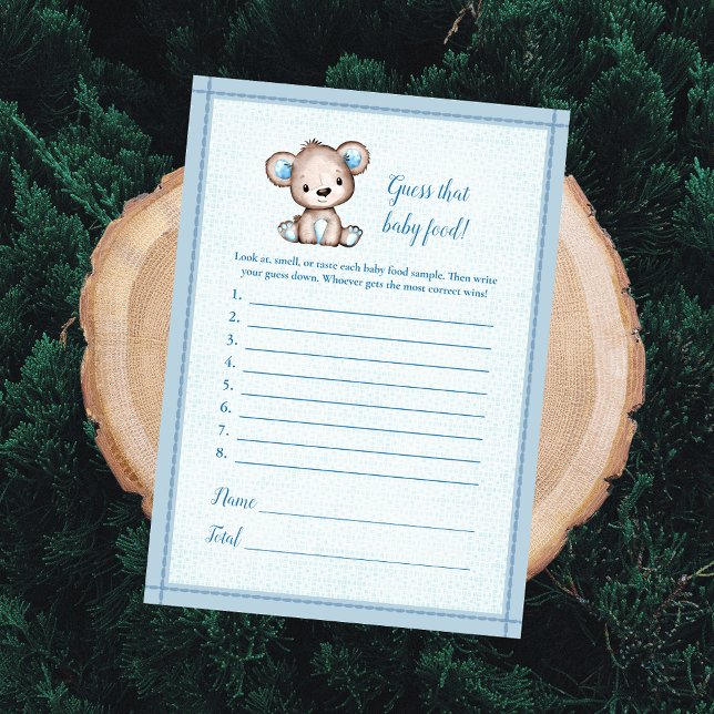 Adivina la tarjeta de juego Baby Food Cute Brown B (Subido por el creador)