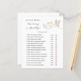 Adivina la tarjeta de juego Baby Shower de mamá o 