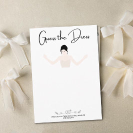 Adivina la tarjeta de juegos de vestir