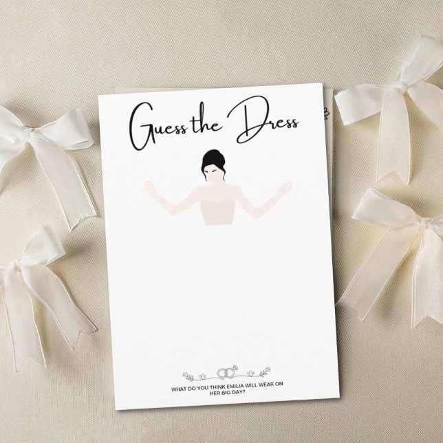 Adivina la tarjeta de juegos de vestir (Guess the Dress)