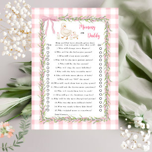 Adivina Mamá o Papá Guirnalda Floral Juego Silly G