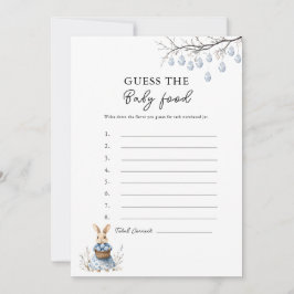 Adivina Pascua la tarjeta de juego de Baby Shower 