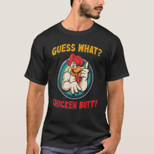Adivina Qué Trasero De Pollo Camiseta Niños Niñas 