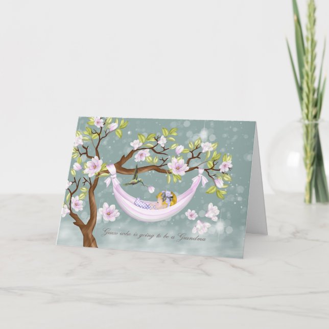 adivina quién será una tarjeta de la abuela (Anverso)