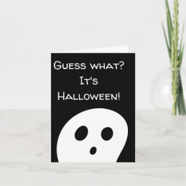 ¿Adivinan Qué? ¡Es Halloween! Tarjeta de Boo