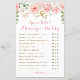 ¿Adivinan Quién? Tarjeta de juego mami o papi, Bab