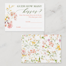 Adivinen cuántas tarjetas de juego de besos - Flor