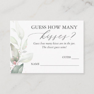 Adivinen cuántas tarjetas de juego de verde de bes