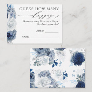 Adivinen Cuántos Besos Pampas Tarjetas de Juego de