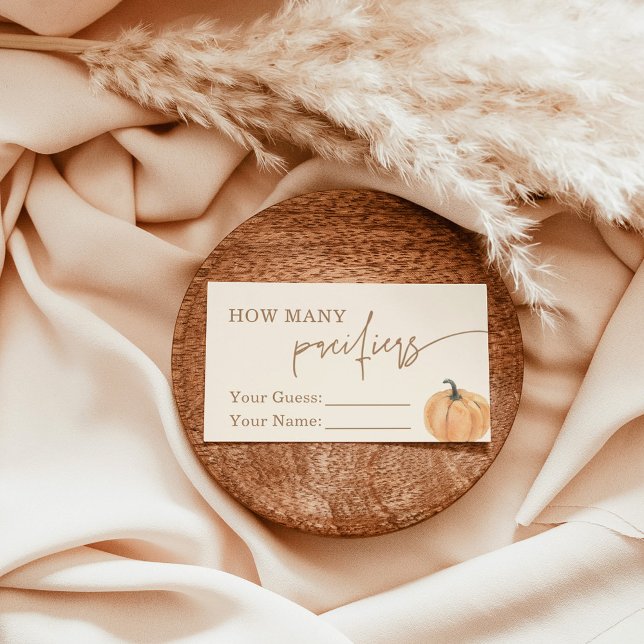 Adivinen Cuántos Pacificadores, Tarjeta Baby Showe (Subido por el creador)