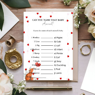 Adivinen el nombre de la tarjeta de ducha para beb