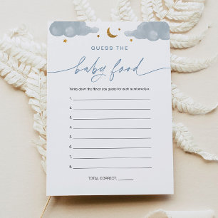 Adivinen la tarjeta de juego de comida para bebés 