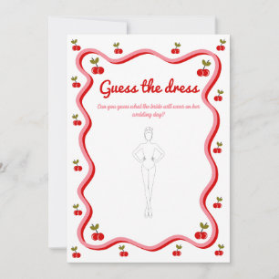 Adivinen la tarjeta de juego de novias de vino ret