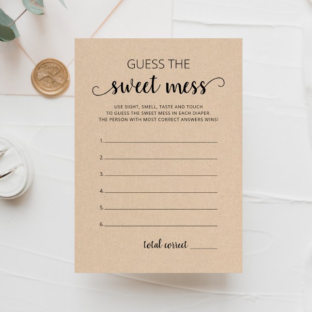 Adivinen la tarjeta de juego Sweet Mess Baby para  (Subido por el creador)