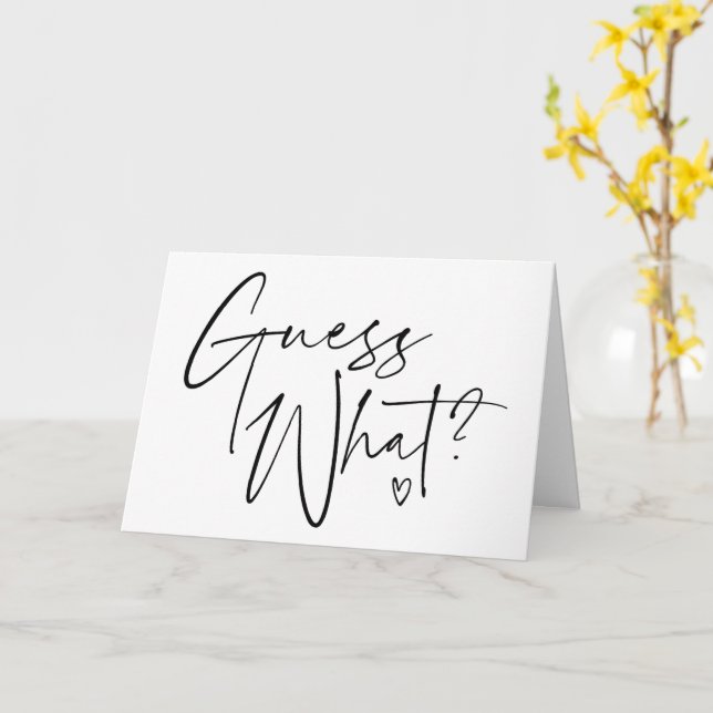 Adivinen qué Invitación de embarazo para abuelos (flor amarilla)