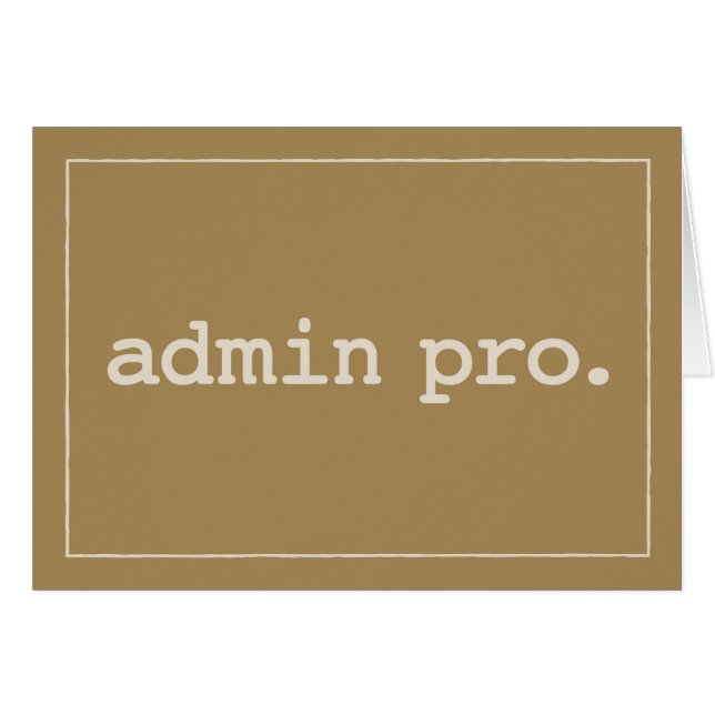 Admin Pro Definition en Admin Pro Day (Anverso (Horizontal))