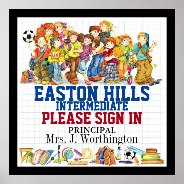 Administración escolar y Posters docentes (Frente)