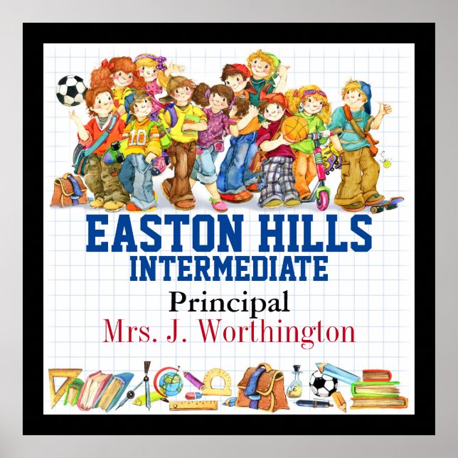 Administración escolar y Posters docentes (Frente)