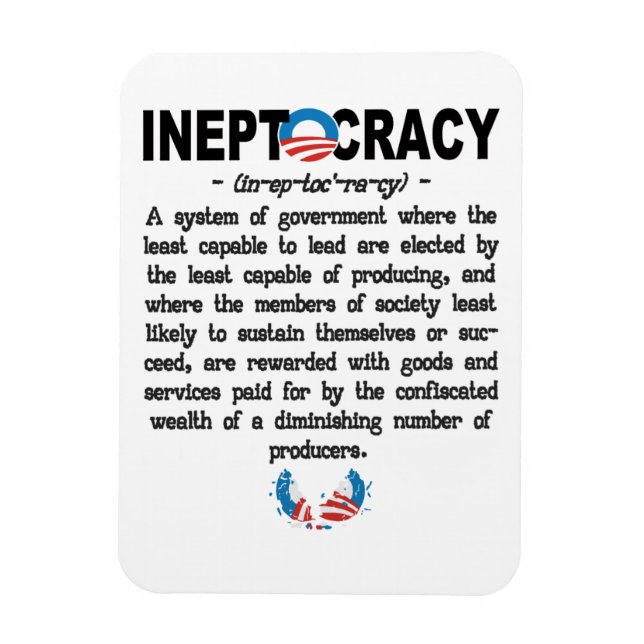 Administración Obama Ineptocracia Imán Premium (Vertical)