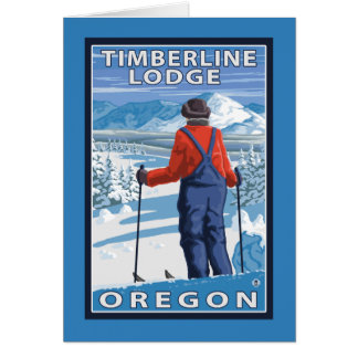 Admiración al esquiador - Timberline Lodge, Oregón