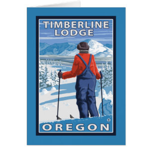 Admiración al esquiador - Timberline Lodge, Oregón