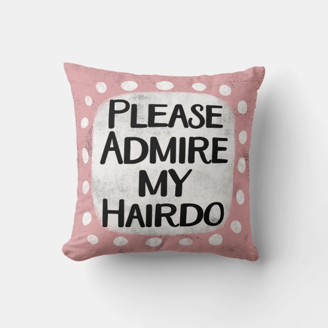 Admire mi Cojín decorativo Hairdo (Anverso)