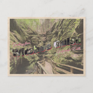 Admite una postal estilo vintage Gulch Wisconsin