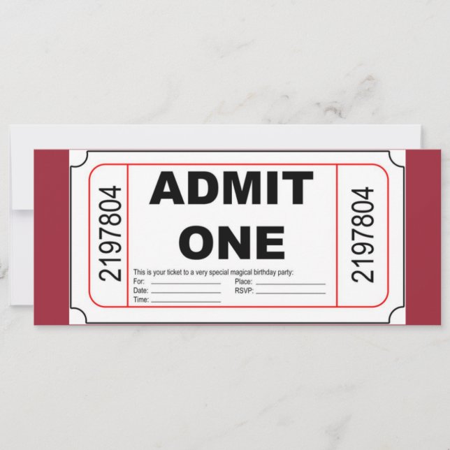 Admitir una invitación a evento de Guay (Anverso)